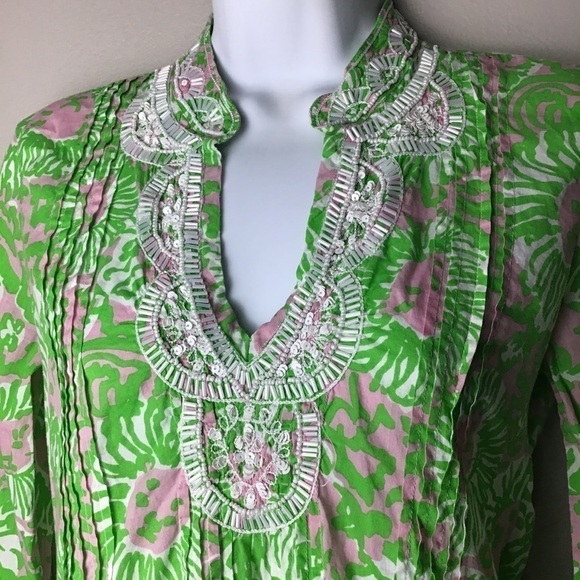 LILLY Pulitzer Sarasota Sunnyside Lion Tunic - Picture 3 of 8